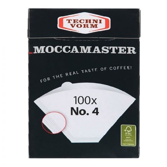 Moccamaster Filterpapier Weiß Größe 4