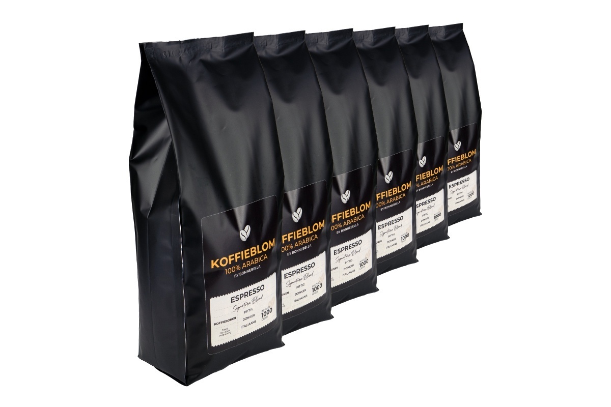 KoffieBlom Arabica Espresso 6 x 1kg